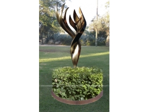Stainless Steel and Bronze Flame