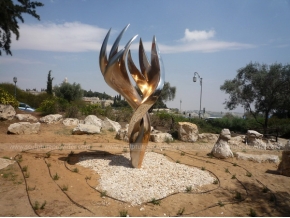 Stainless Steel Flame Sculpture Landscape Sculpture