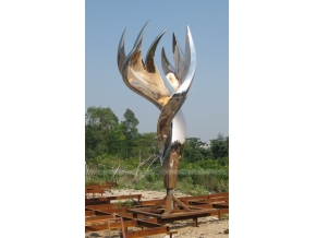 Stainless Steel Flame Sculpture